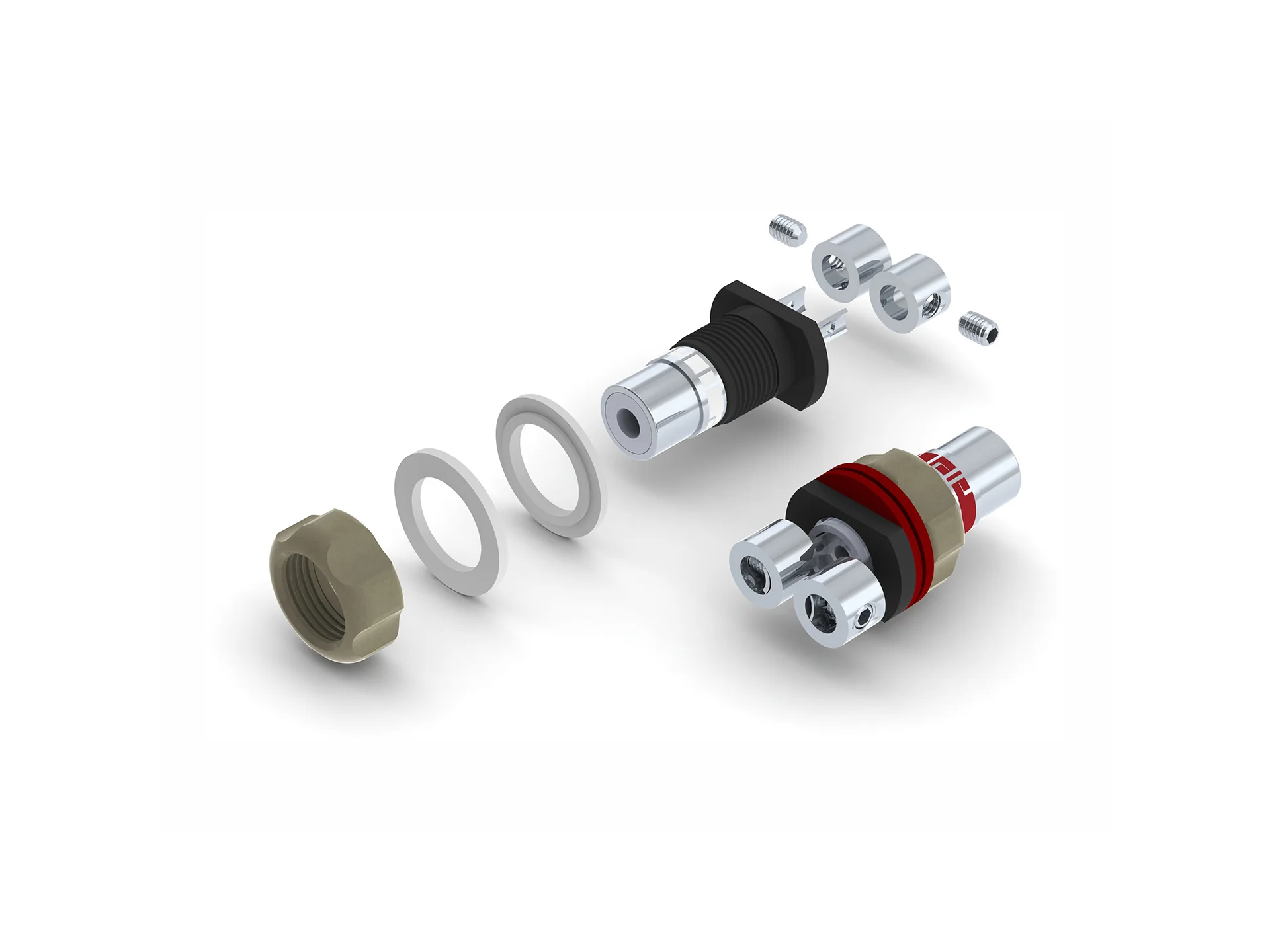 aeco RCA Jack / Silver Plated