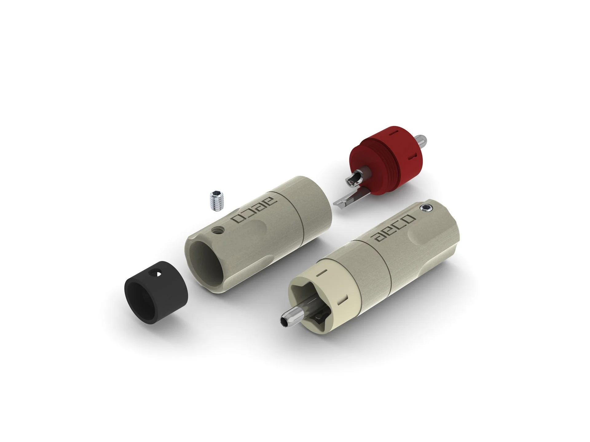 aeco RCA Plug / Rhodium Plated