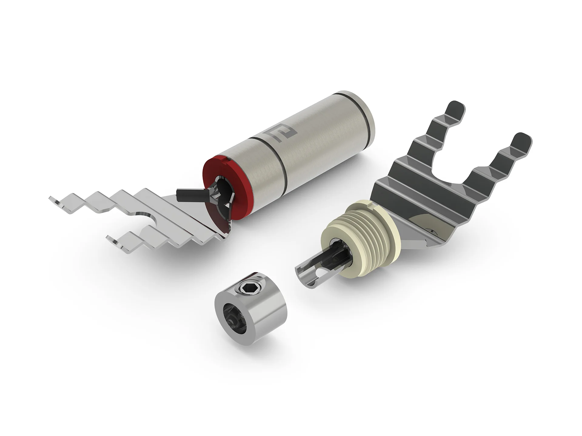 aeco Spade Plug / Rhodium Plated