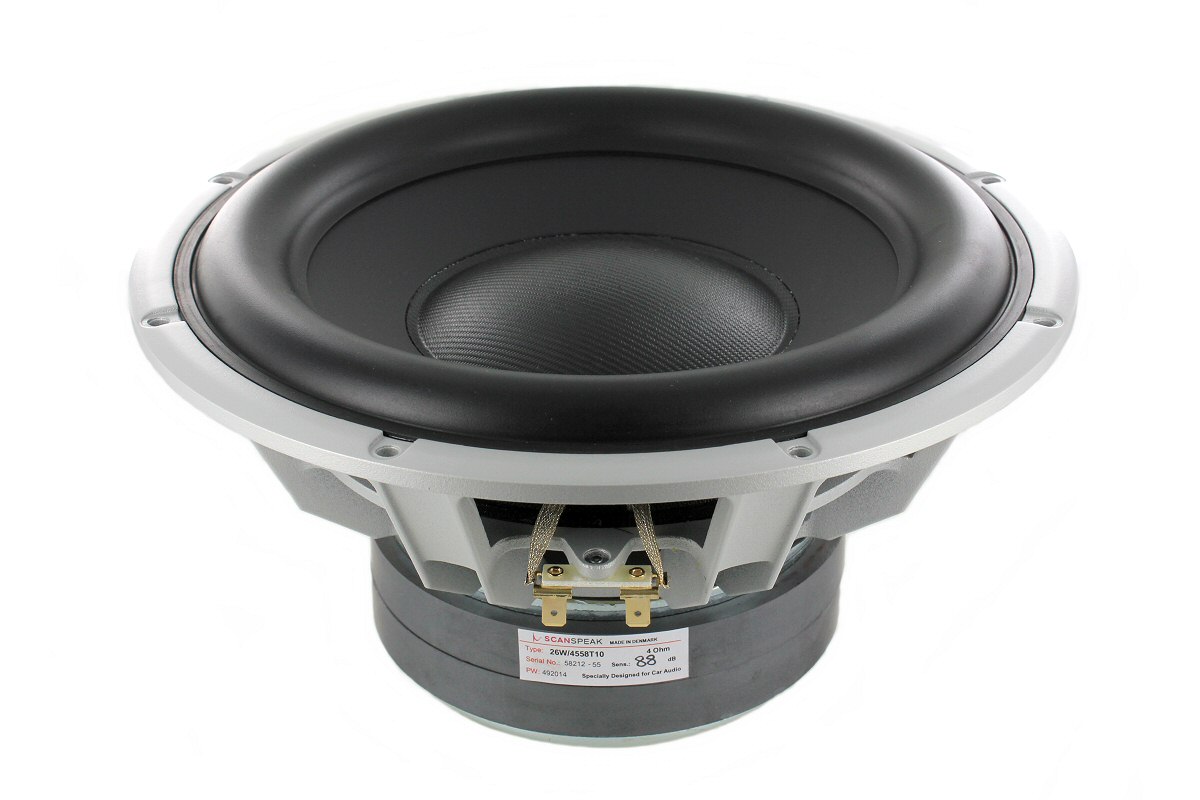 ScanSpeak Automotive Silver Series 26W/4558T06 10" Subwoofer