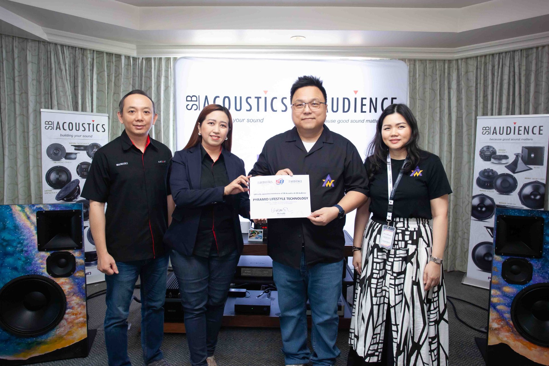 Pyramid Lifestyle Technology ได้รับการแต่งตั้งเป็นตัวแทนจำหน่าย SBAcoustics และ SBAudience ในประเทศไทยอย่างเป็นทางการ